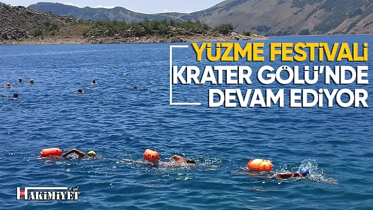 Nemrut Krater Gölü'nde Yüzme Keyfi