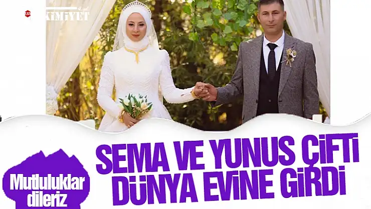 Sema ve Yunus çifti muhteşem bir düğünle dünya evine girdiler