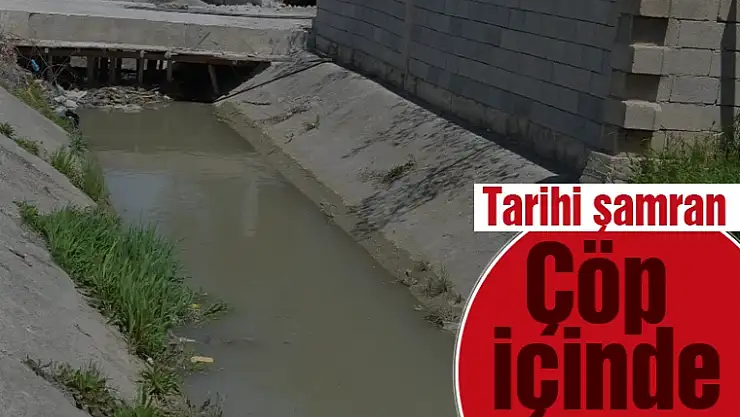 Tarihi Şamran Kanalı çöplüğe döndü