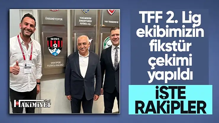 TFF 2.Lig'de fikstür açıklandı: İşte Vanspor'un maçları