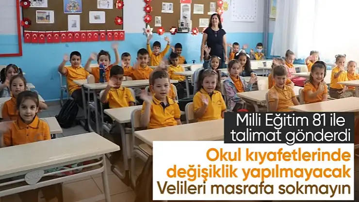 Milli Eğitim Bakanlığı'ndan okul kıyafeti kararı