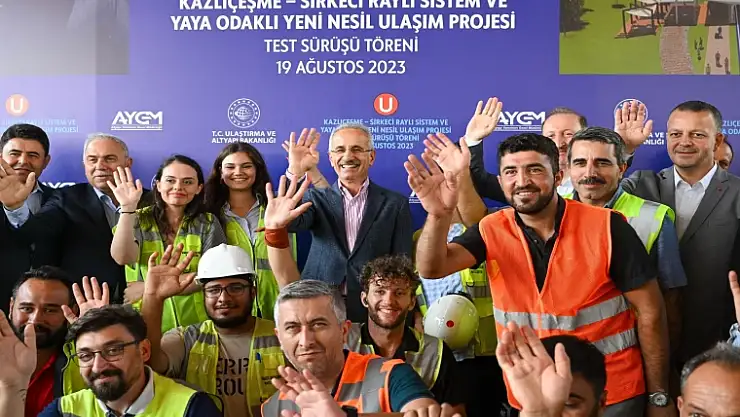 SİRKECİ-KAZLIÇEŞME HATTINDA İLK TEST SÜRÜŞÜ