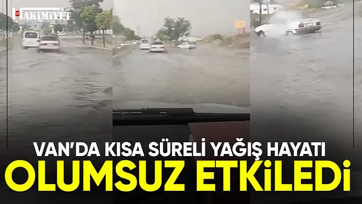Van'da etkili olan yağış hayatı olumsuz etkiledi