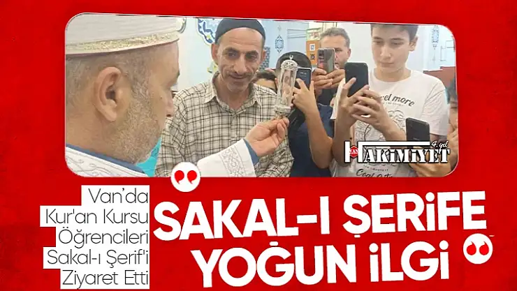 Van'da Kur'an Kursu Öğrencileri Sakal-ı Şerif'i Ziyaret Etti