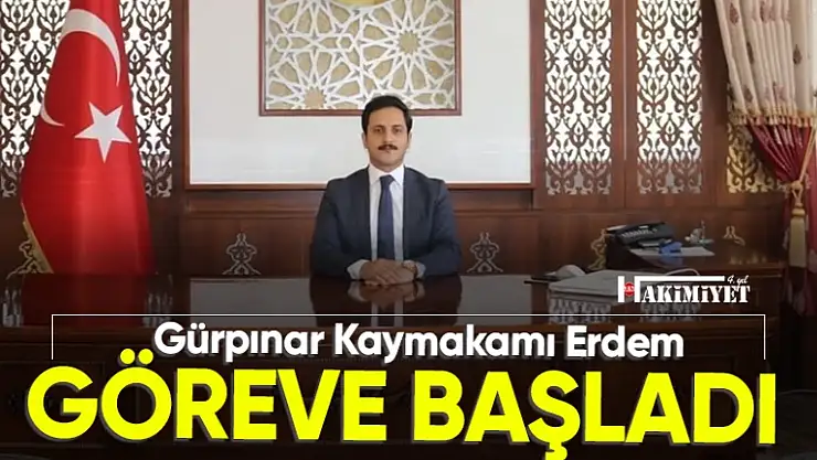 Gürpınar Kaymakamı Yasin Erdem göreve başladı