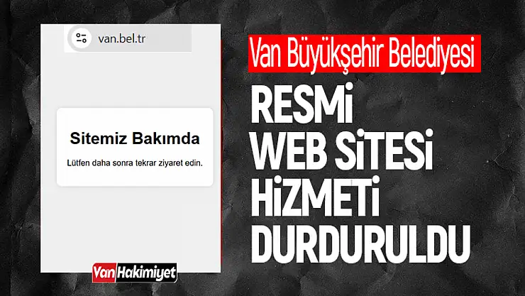 Büyükşehir Belediyesi resmi internet sitesi hizmeti durduruldu