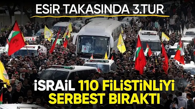 İsrail, 110 Filistinliyi daha serbest bıraktı