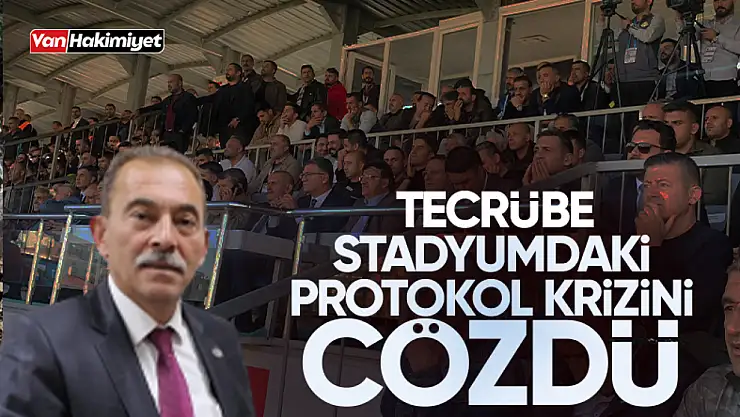 Stadyumda protokol krizi çözüldü