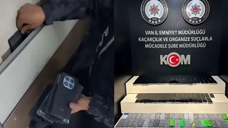 Van'da 1 milyon değerinde kaçak cep telefonu ele geçirildi