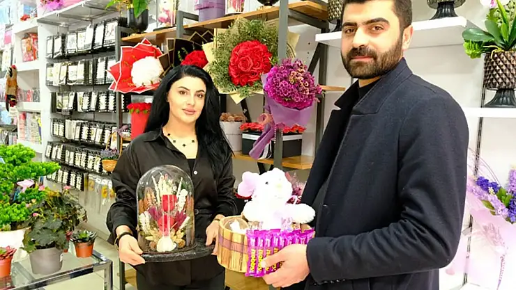 Van'daki çiçekçilerde 14 Şubat yoğunluğu