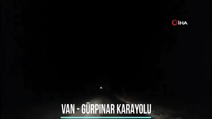 Van polisi yol durumu çektiği video ile sürücüleri bilgilendirdi