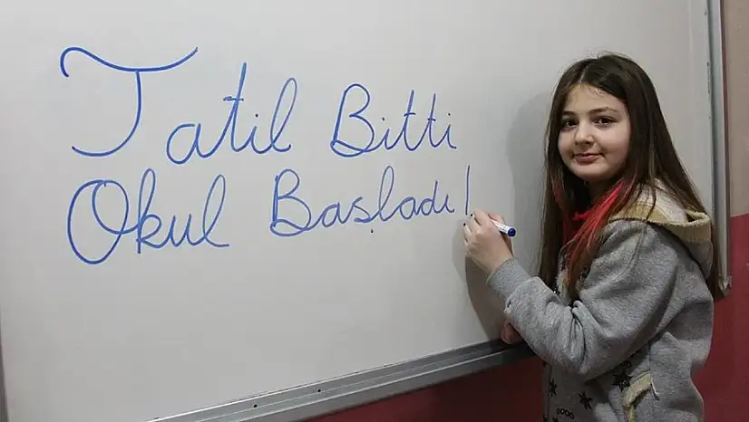 Tatil bitti! Ders zili yarın çalıyor...