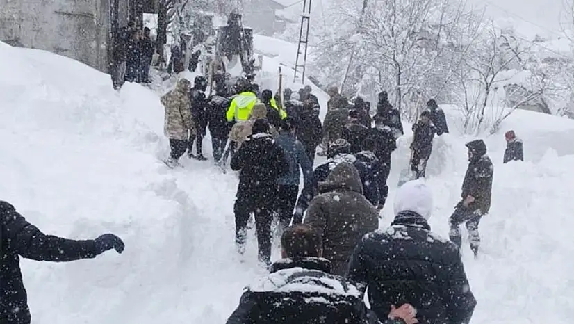 Van'da çığ altında kalan kadın yaşamını yitirdi