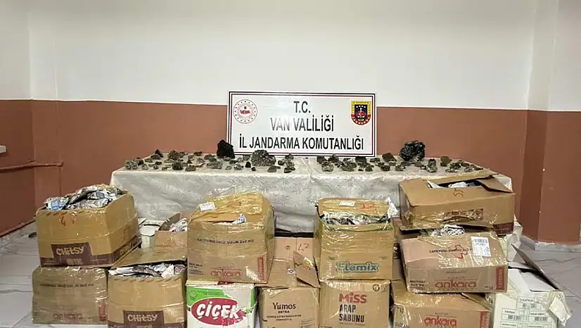Van'da piyasa değeri 2 milyon TL olan kuvars taşı ele geçirildi