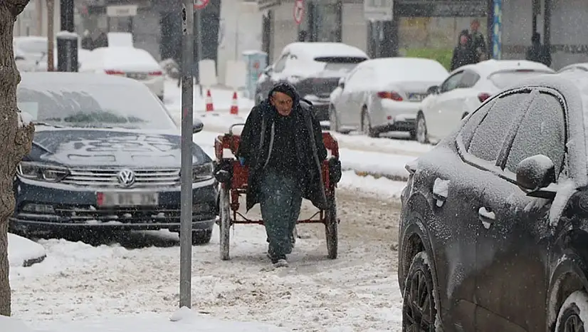 Van yağan kardan olumsuz etkileniyor