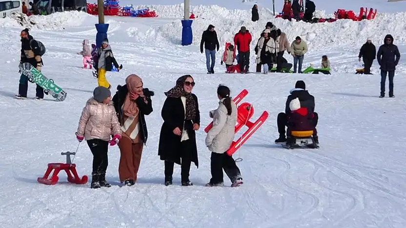 Abalı Kayak Merkezinde yarıyıl yoğunluğu