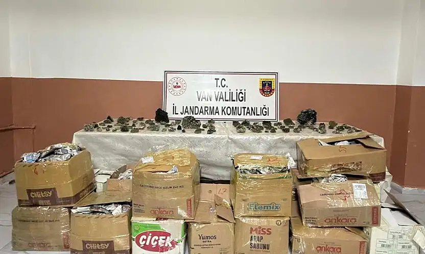 Van'da piyasa değeri 2 milyon TL olan kuvars taşı ele geçirildi