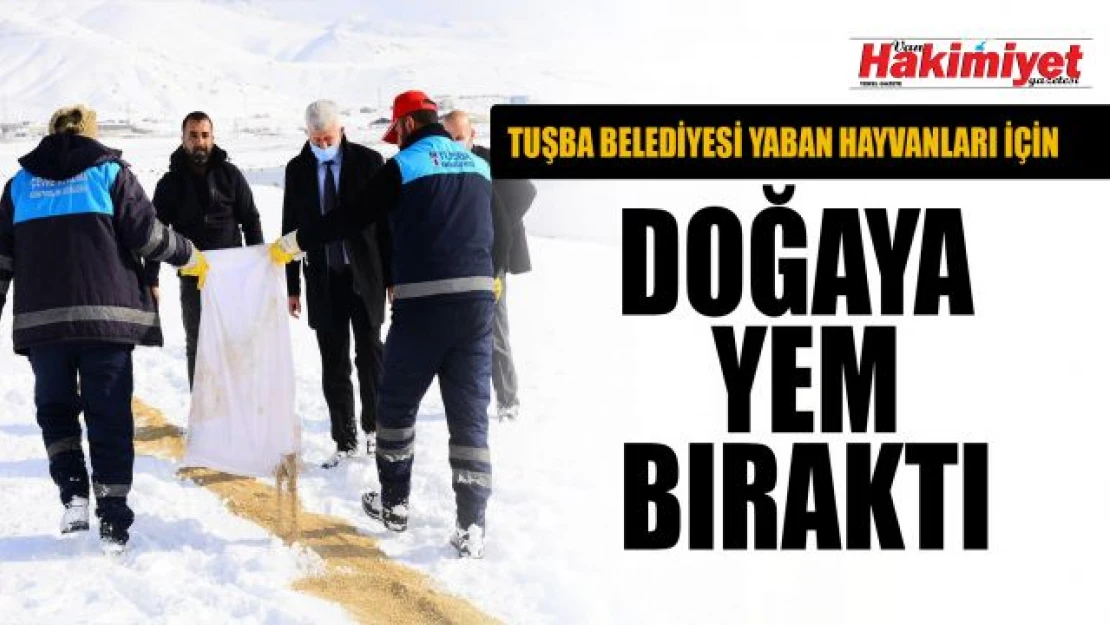 Tuşba Belediyesi yaban hayvanlarını unutmadı