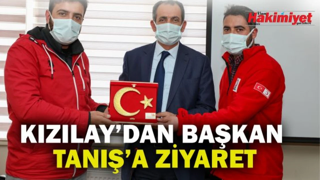 Kızılay'dan Gürpınar Belediye Başkanı Tanış'a ziyaret