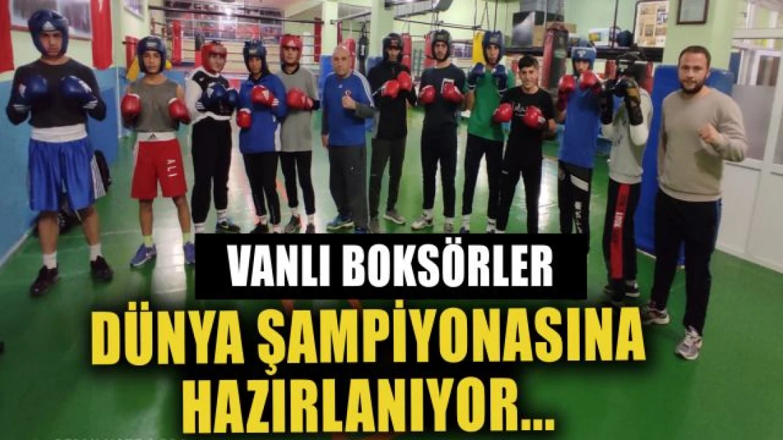 Vanlı boksörler dünya şampiyonasına hazırlanıyor