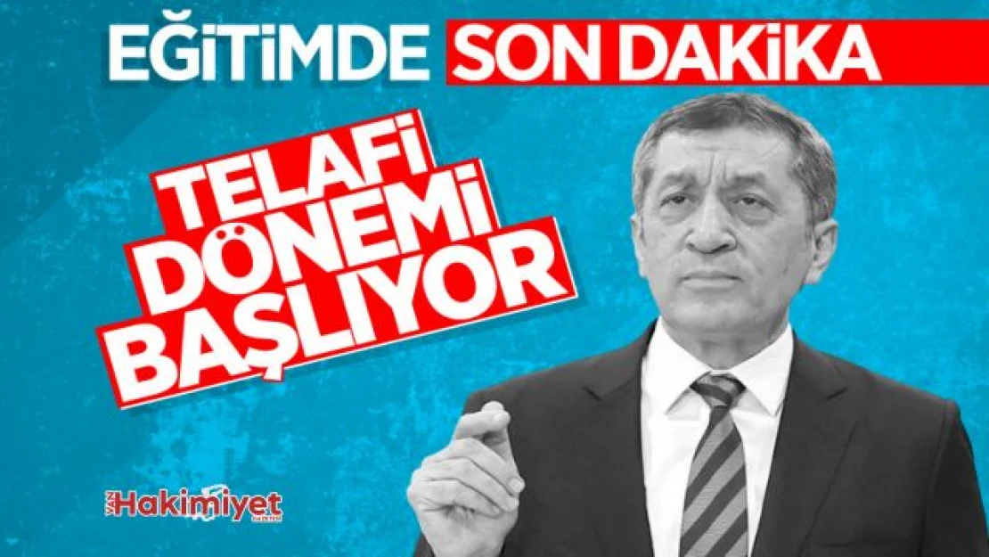 Ziya Selçuk: Eğitimde telafi dönemi başlıyor