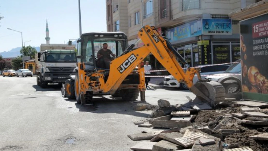 Erek Dağı caddesinde çalışmalar başladı