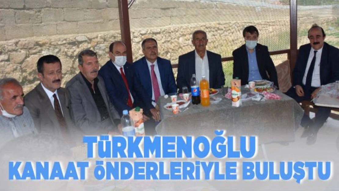 Türkmenoğlu Başkale'deki kanaat önderleriyle buluştu