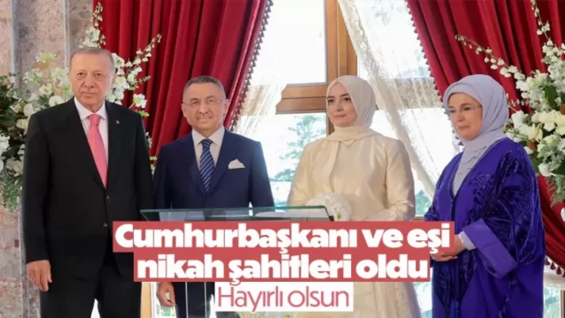 Fuat Oktay ile Hümeyra Şahin dünyaevine girdi