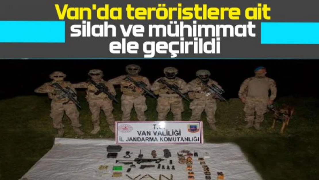 Van'da teröristlere ait silah ve mühimmat ele geçirildi