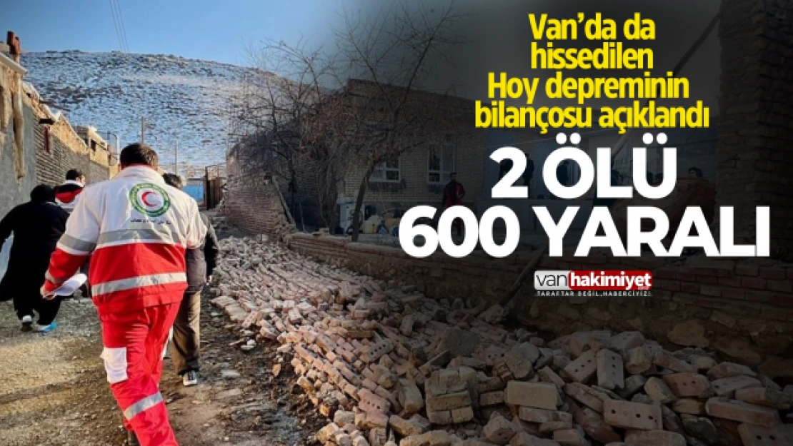 Van'da da hissedilen depremde 2 ölü, 600 yaralı olduğu duyuruldu