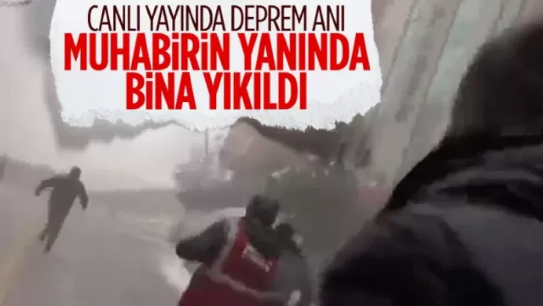 Malatya'da canlı yayında deprem!