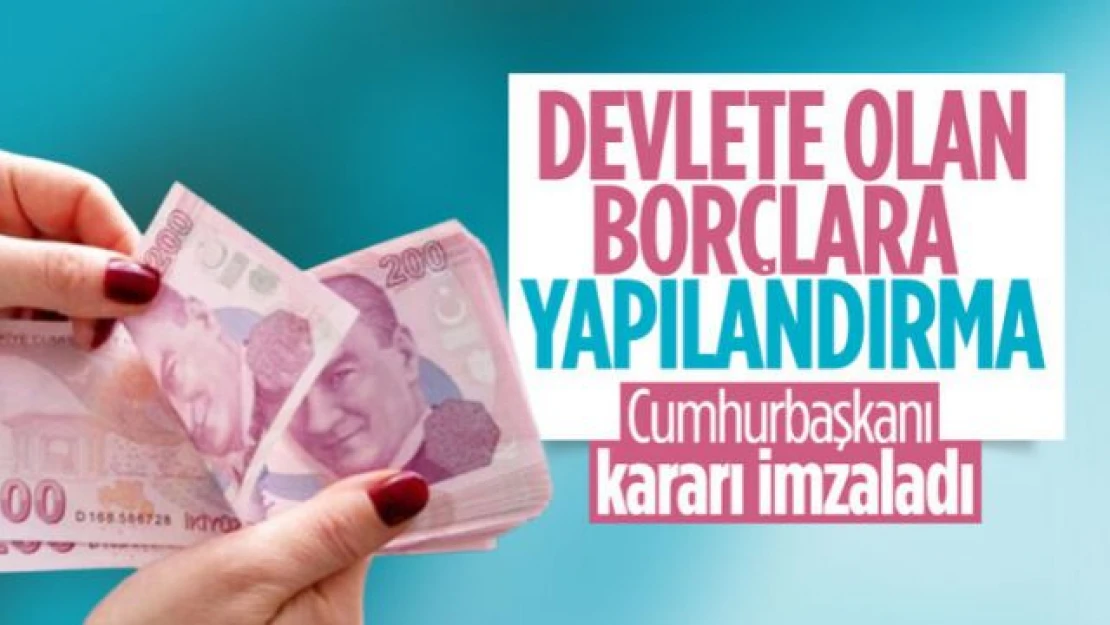 Borç yapılandırma paketi Resmi Gazete'de