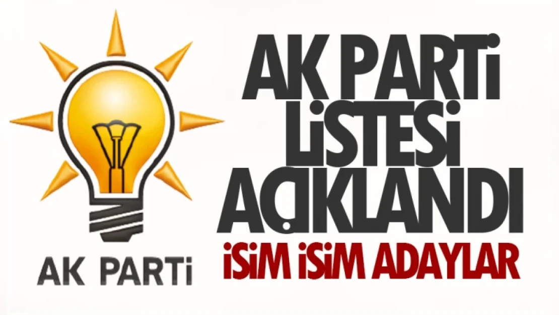 AK Parti Van Milletvekili adayları açıklandı! İşte o isimler...