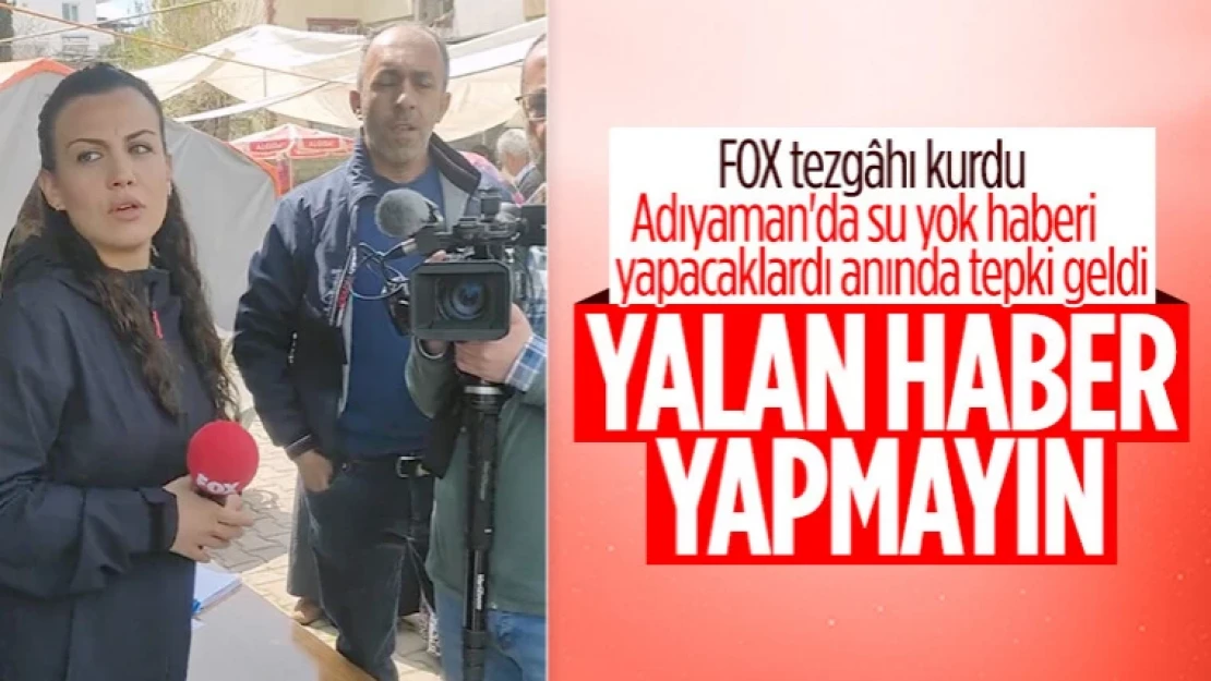 Fox Tv muhabirinin su provokasyonunu vatandaş ortaya çıkardı