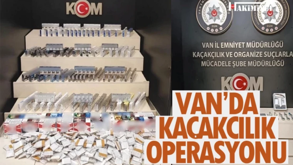 Van'da kaçakçılık operasyonu! Çok sayıda mazleme ele geçirildi