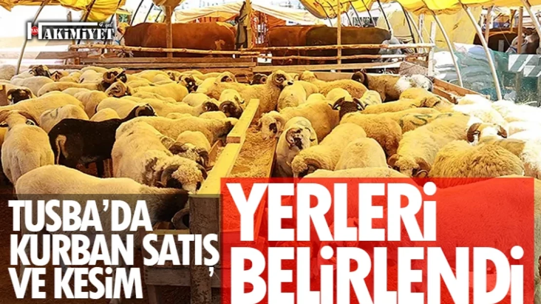 Tuşba'da kurban satış ve kesim yerleri belirlendi! İşte o yerler...