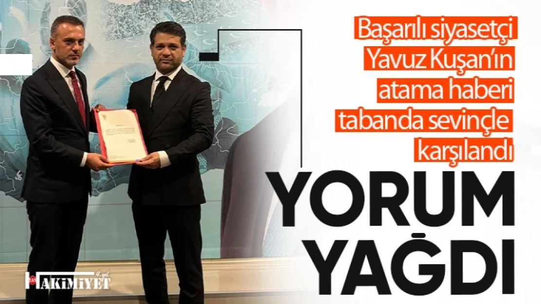 İpekyolu İlçe Başkanı Yavuz Kuşan'ın ataması tabanda sevinç yaşattı