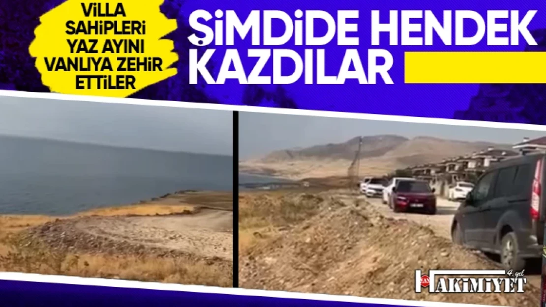 Van sahillerinde yazlık sahipleri halka geçit vermiyor!