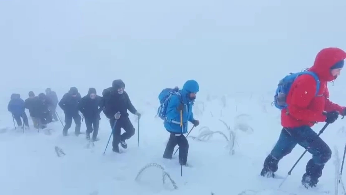 Aktivistler Esruk dağına tırmandı