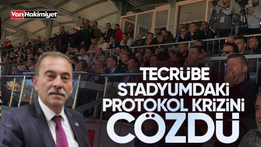 Stadyumda protokol krizi çözüldü