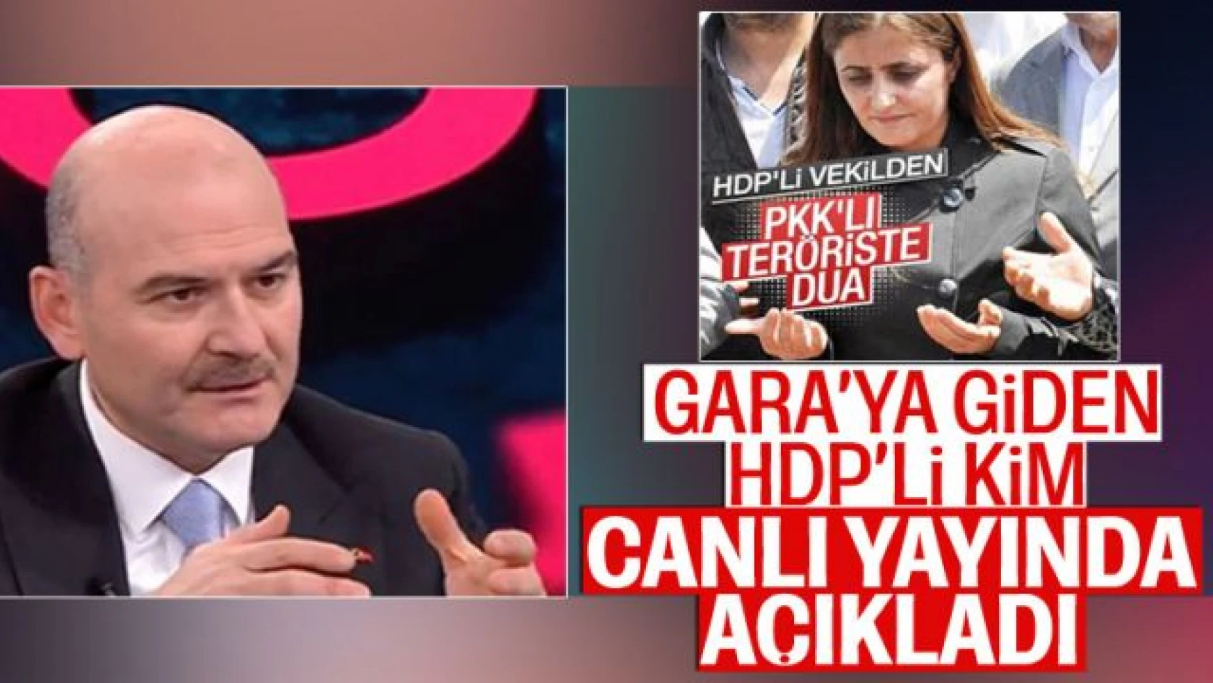 Bakan Soylu, Gara'ya giden HDP'li Milletvekilini açıkladı