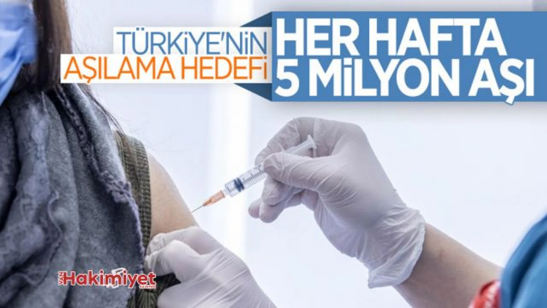 Türkiye'nin aşılama hedefi: Her hafta 5 milyon aşı