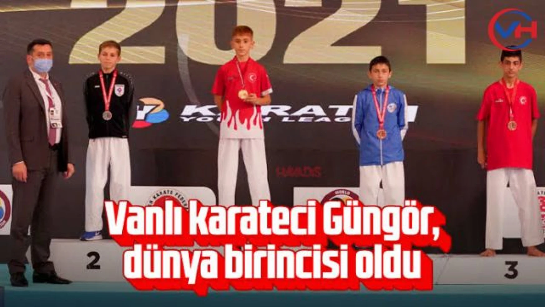 Vanlı karateci Güngör, dünya birincisi oldu!
