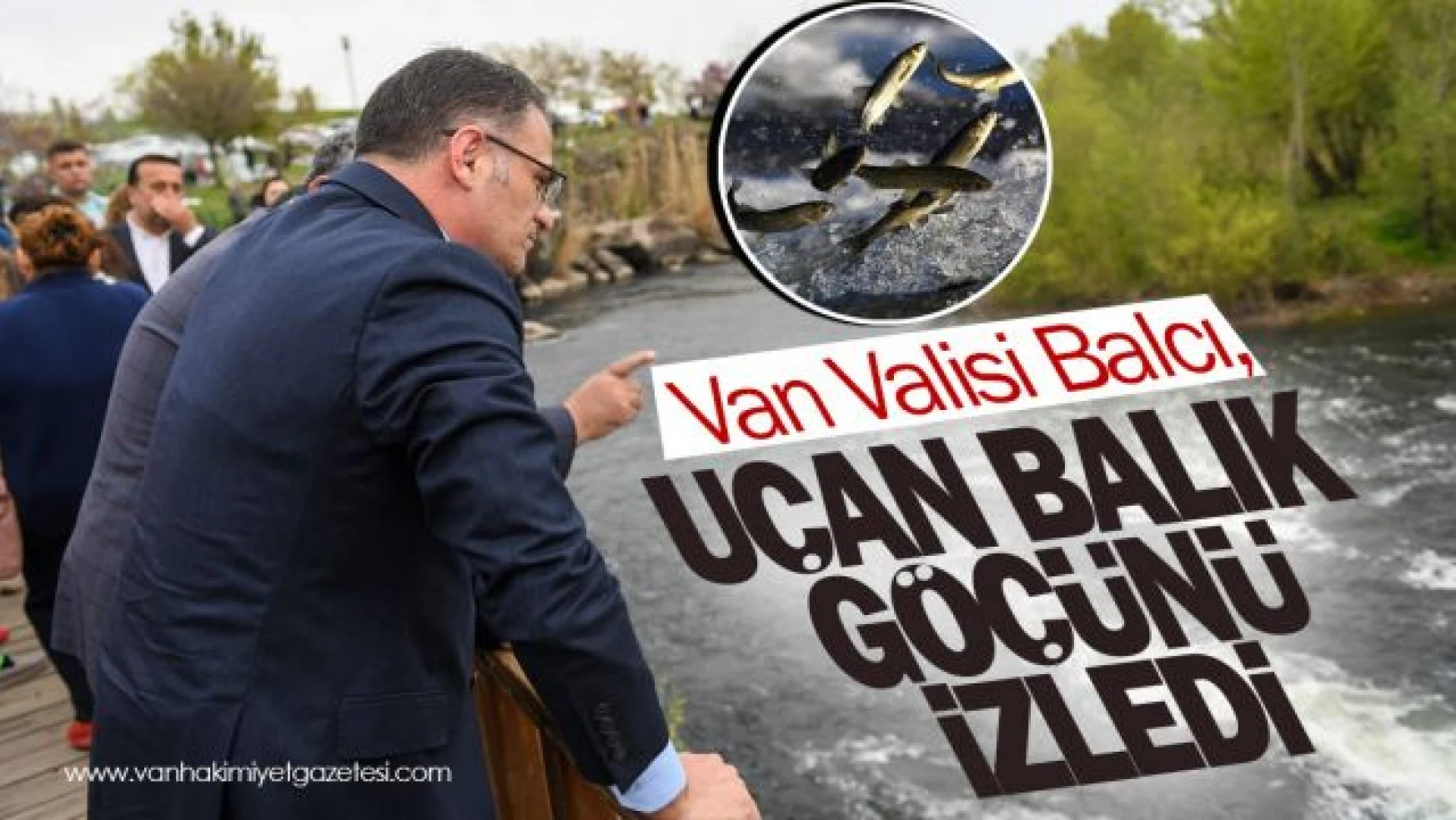 Van Valisi Ozan Balcı, uçan balıkların göçünü izledi
