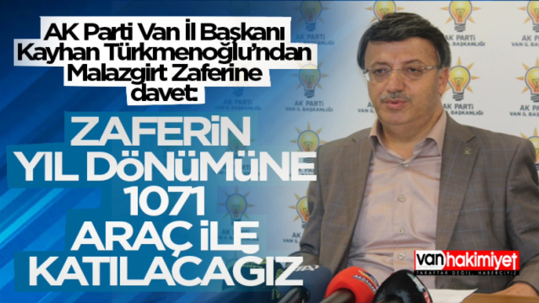 Başkan Türkmenoğlu'ndan Malazgirt Zaferi kutlamalarına davet