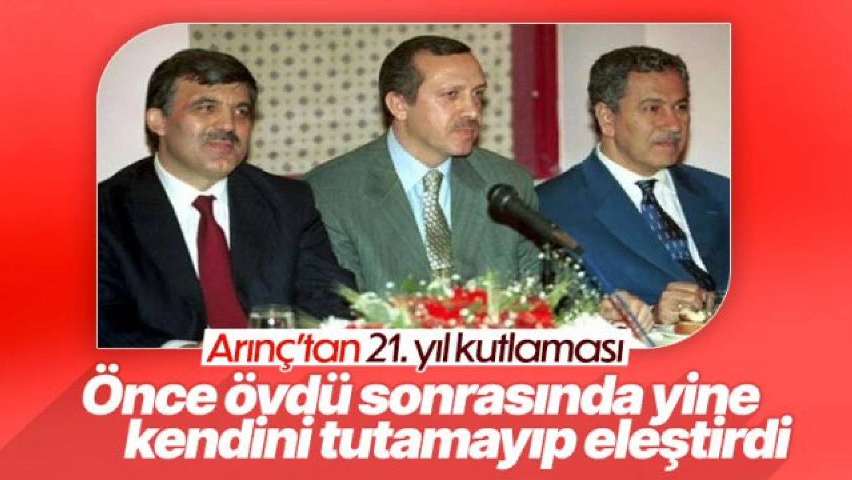 Bülent Arınç'tan AK Parti'nin kuruluş yıl dönümüne özel paylaşım