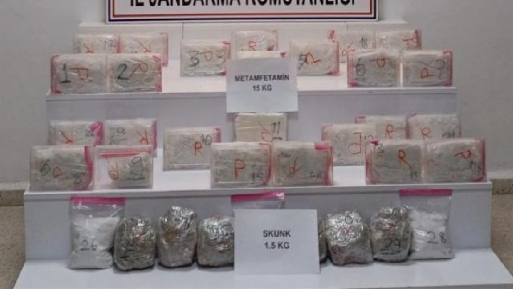 Van'da 16 kilo 500 gram uyuşturucu ele geçirildi