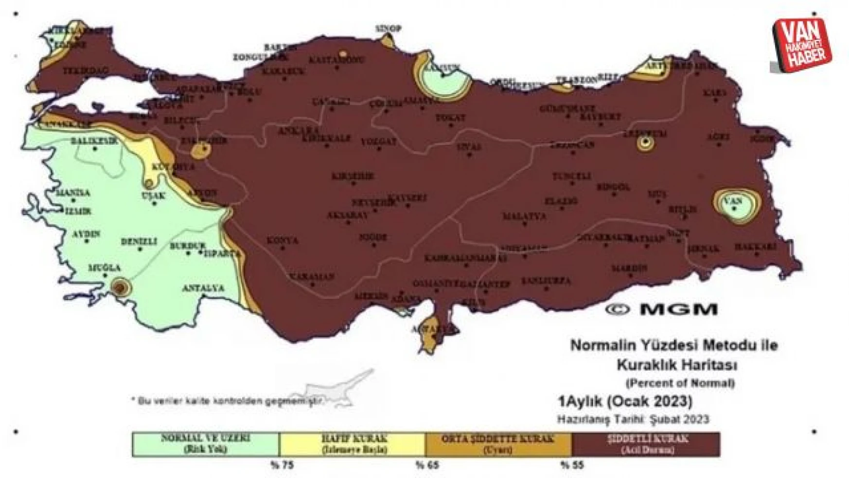 Türkiye'de son 22 yılın en yağışsız ocak ayı yaşandı! Van için kuraklık alarmı verildi