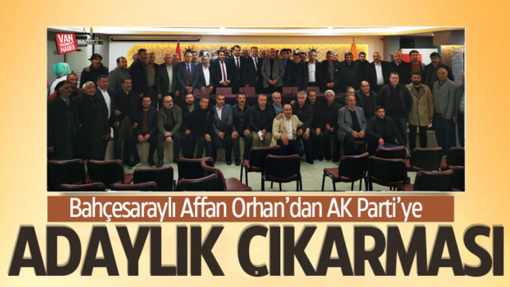 Affan Orhan AK Parti'ye aday adaylık başvurusu yaptı