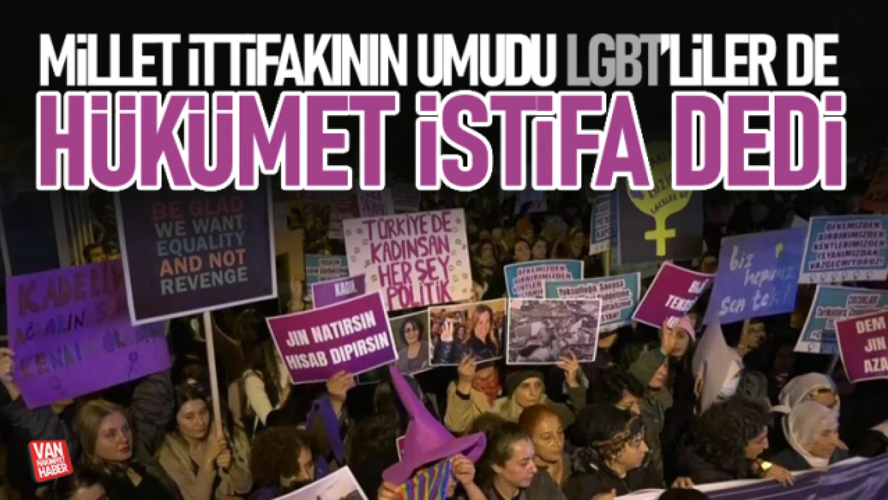 İzmir'de LGBT'liler hükümet istifa diye bağırdı! Polise saldırdı
